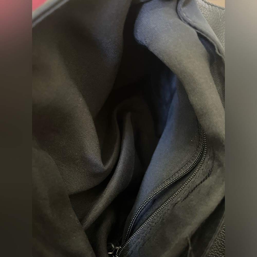 EUC Botkier Blk Faux Leather and Canvas Backpack great commuter bag Nylon straps - Picture 6 of 6